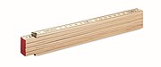 Carpenter ruler in wood 2m