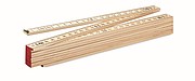 Carpenter ruler in wood 2m