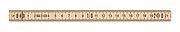 Carpenter ruler in wood 2m
