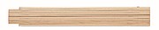 Carpenter ruler in wood 2m