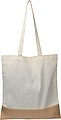 Carrying bag with jute bottom