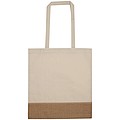 Carrying bag with jute bottom