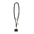 CarryLoop RCS recycled PET adjustable phone holder lanyard, black