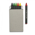 Carton of 6 wax crayons, multicolour