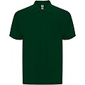 Centauro Premium short sleeve unisex polo, bottle green