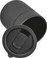 Ceramic drinking cup with silicone sleeve, 340ml, anthracite