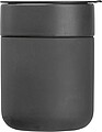 Ceramic drinking cup with silicone sleeve, 340ml, anthracite