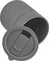 Ceramic drinking cup with silicone sleeve, 340ml, grey
