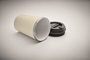 Ceramic lining tumbler 350 ml, beige