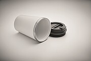 Ceramic lining tumbler 350 ml, white