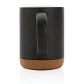 Ceramic mug with cork base