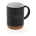 Ceramic mug with cork base
