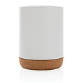 Ceramic mug with cork base