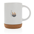 Ceramic mug with cork base