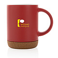 Ceramic mug with cork base