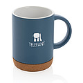 Ceramic mug with cork base