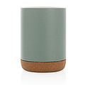 Ceramic mug with cork base