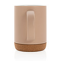 Ceramic mug with cork base