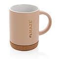 Ceramic mug with cork base