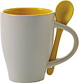 Ceramic mug with spoon Eduardo
