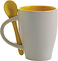 Ceramic mug with spoon Eduardo