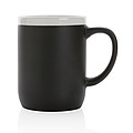 Ceramic mug with white rim