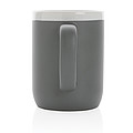 Ceramic mug with white rim