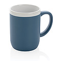 Ceramic mug with white rim