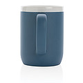Ceramic mug with white rim