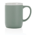 Ceramic mug with white rim