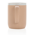 Ceramic mug with white rim