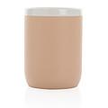 Ceramic mug with white rim