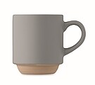 Ceramic stackable mug 170 ml, grey