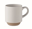 Ceramic stackable mug 170 ml, white