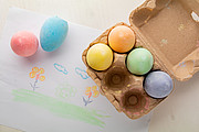 chalk eggs