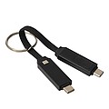 Charging and data transfer cable, black