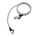 Charging and data transfer cable , silver