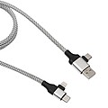 Charging and data transfer cable , silver