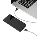 Charging and data transfer cable , silver