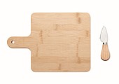 Cheese board set in bamboo