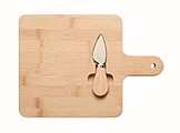 Cheese board set in bamboo