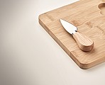 Cheese board set in bamboo