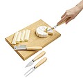Cheese cutlery set, brown, silver
