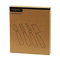 Cheese cutlery set, brown, silver