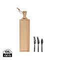 Cheese Set Amigo, brown, steel