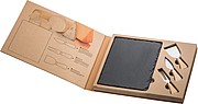 Cheese set with slate cutting board