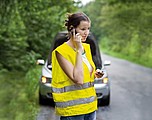 Children high visibility vest, yellow