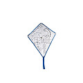Childrens kite in polyester with 4 markers.