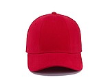 CHRIS six panel cap, red