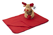 Christmas stuffed animal with blanket Andrew
